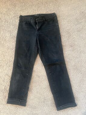 Old Navy Black Straight-Leg Women's Jeans